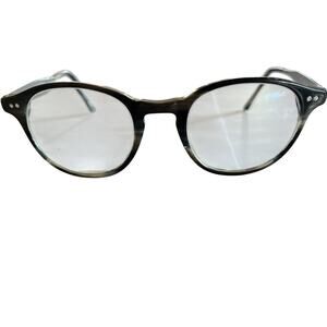 Heritage Heem03 Gray Tortoise Silver Oval Eyeglass Frames Glasses 49-21-145